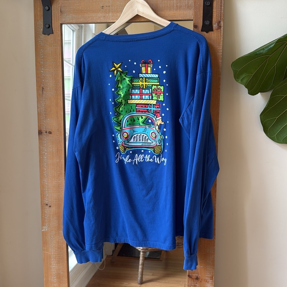 Southern Y’all Christmas in the South Long Sleeve Tee Size 2XL